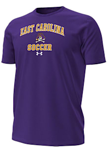 Under Armour East Carolina Pirates Purple Soccer Performance Short Sleeve T Shirt