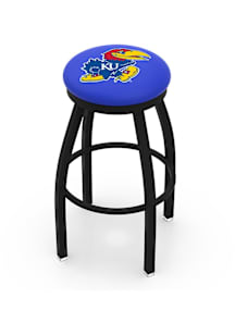 Kansas Jayhawks Black Pub Stool - Black