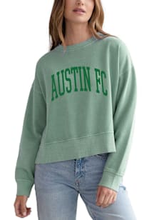 Austin FC Womens Green Malibu Crew Sweatshirt