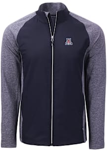 Cutter and Buck Arizona Wildcats Mens Navy Blue Adapt Eco Big and Tall Light Weight Jacket