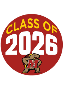Red Maryland Terrapins 3&quot; Class of 2026 Button