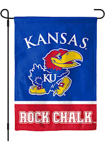Kansas Jayhawks Slogan Garden Flag - Blue