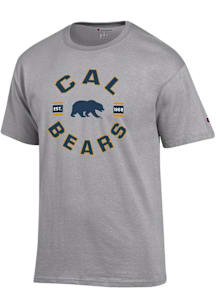 Champion Cal Golden Bears Grey Jersey Short Sleeve T Shirt