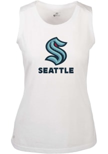 Levelwear Seattle Kraken Womens White Macy Home Turf Tank Top