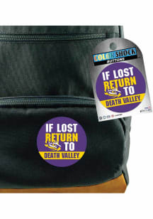 LSU Tigers 3&quot; If Lost Return To Death Valley Button - Purple