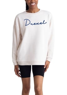 Womens Yellow Drexel Dragons Warm Up Crew Sweatshirt