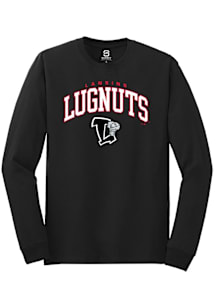 Summit Sportswear Lansing Lugnuts Black Arch Mascot Long Sleeve T Shirt