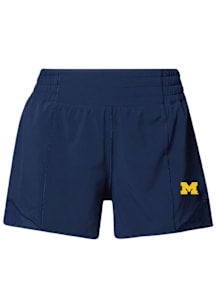lululemon Michigan Wolverines Womens Navy Blue Hotty Hot 4" Shorts