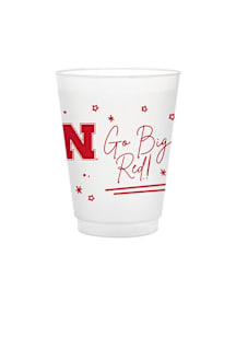 Nebraska Cornhuskers 8pk Flex Party Reusable Disposable Cups