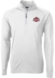 Mens Ohio State Buckeyes White Cutter and Buck 2024 Football National Champion Adapt Eco Knit Qt..