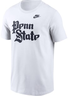 Penn State Nittany Lions White Nike Throwback Short Sleeve T Shirt