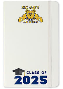 North Carolina A&T State University Class of 25 team logo Notebook and Folder - White