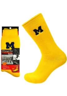 Michigan Wolverines Thermal Womens Crew Socks