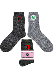 Lounge Ohio State Buckeyes Womens Quarter Socks - Red