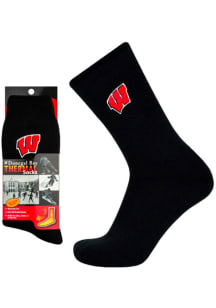 Wisconsin Badgers Thermal Womens Crew Socks