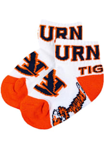 Auburn Tigers Mascot Baby Quarter Socks