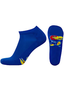 Kansas Jayhawks Team Color Mens No Show Socks