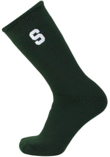 Thermal Michigan State Spartans Womens Crew Socks - Green