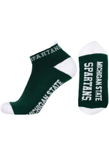 Team Color Michigan State Spartans Mens No Show Socks - Green