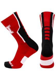 Sports Performance Nebraska Cornhuskers Mens Crew Socks - Red