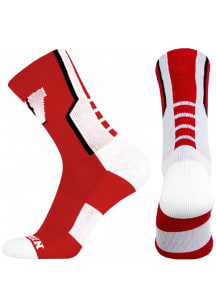 Sports Performance Wisconsin Badgers Mens Crew Socks - Red
