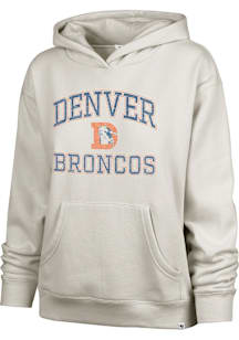 47 Denver Broncos Womens Khaki Naomi Hooded Sweatshirt