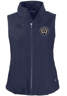 Cutter and Buck Philadelphia Union Womens Navy Blue Charter Vest