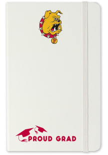 Ferris State Bulldogs Proud Grad team logo Notebook and Folder - White