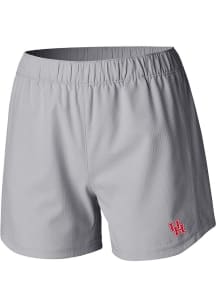 Columbia Houston Cougars Womens Grey Heat Seal Tamiami Pull-On Shorts