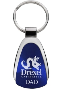 Blue Drexel Dragons Team Logo Keychain