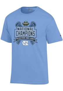 Champion North Carolina Tar Heels Light Blue 2025 Womens Lacrosse National Champions Jersey Short..