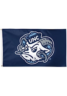 North Carolina Tar Heels 3x5 Logo Grommet Silk Screen Grommet Flag - Navy Blue