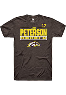 Laney Peterson Western Michigan Broncos Brown NIL Stacked Box Short Sleeve Player T Shirt