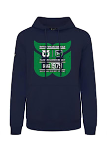 Levelwear Hartford Whalers Mens Navy Blue Podium Acumen Long Sleeve Hoodie