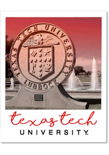 Texas Tech Red Raiders 3.5" Polaroid Rugged Stickers - Red