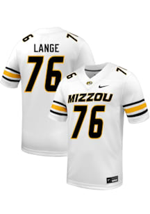 Jack Lange  Nike Missouri Tigers White Football NIL Name And Number Football Jersey