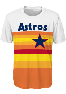 Houston Astros Boys Orange Cooperstown Short Sleeve T-Shirt