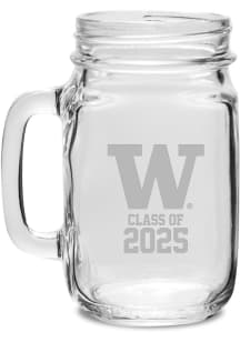 White Washington Huskies Campus Crystal Class of 2025 Jar Stein