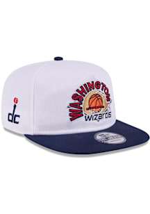 New Era Washington Wizards White Hardwood Classic Golfer Mens Snapback Hat