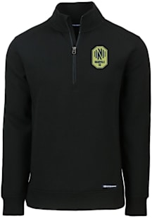 Cutter and Buck Nashville SC Mens Black Roam Long Sleeve Qtr Zip Pullover