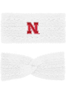 LogoFit Nebraska Cornhuskers White Adaline Headband Womens Knit Hat