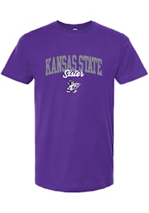 Summit Sportswear K-State Wildcats Womens Purple Sister Short Sleeve T-Shirt