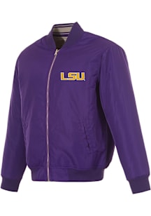 LSU Tigers Mens Purple Reversible Primary Logo Medium Weight Jacket