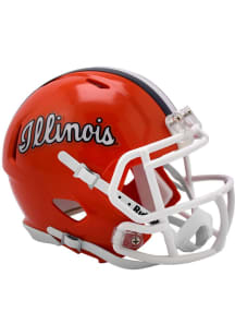 Orange Illinois Fighting Illini Script Speed Mini Helmet