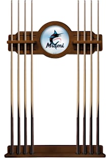 Miami Marlins Solid Wood Cue Rack Pool Table