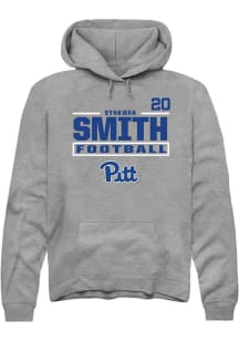 Synkwan Smith Rally Mens Graphite Pitt Panthers NIL Stacked Box Player Hood
