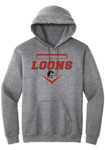 Summit Sportswear Great Lakes Loons Mens Graphite Homeplate Long Sleeve Hoodie