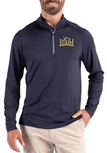 Mens Drexel Dragons Navy Blue Cutter and Buck Coastline Qtr Zip Pullover