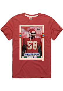 Derrick Thomas Kansas City Chiefs Red 1989 Topps Short Sleeve Fashion Player T Shirt