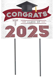 Troy Trojans KH Sports Fan Class of 2025 graduation graphic Yard Sign - White